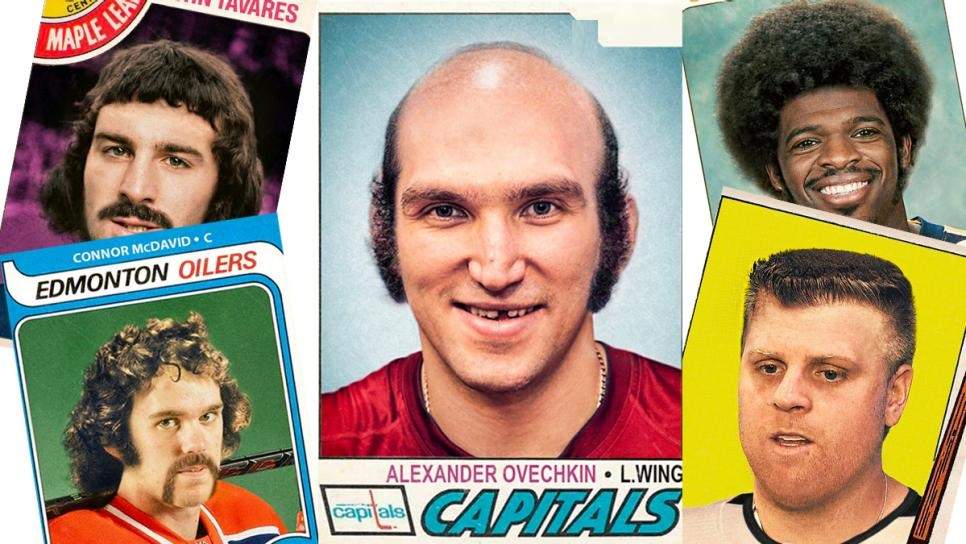 Americano, pseudo po tacie. Tak dzisiejsi hokeiści NHL wyglądaliby 30-40 lat temu