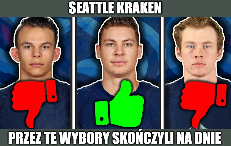 Seattle Kraken – wybory, które mogły im pomóc, by nie skończyli na dnie