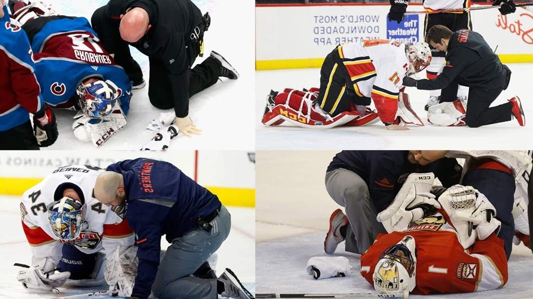Cierpienia emerytowanych bramkarzy NHL. Nóż w karku to mało!