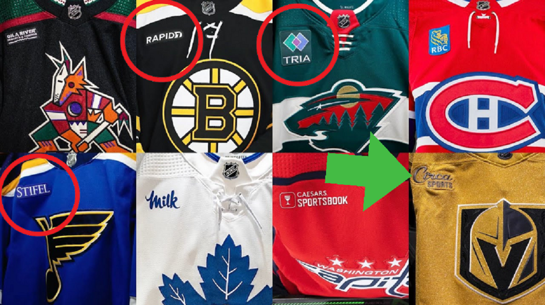 Miało ich nie być, a są i będą. Coraz większe. Reklamy na bluzach NHL