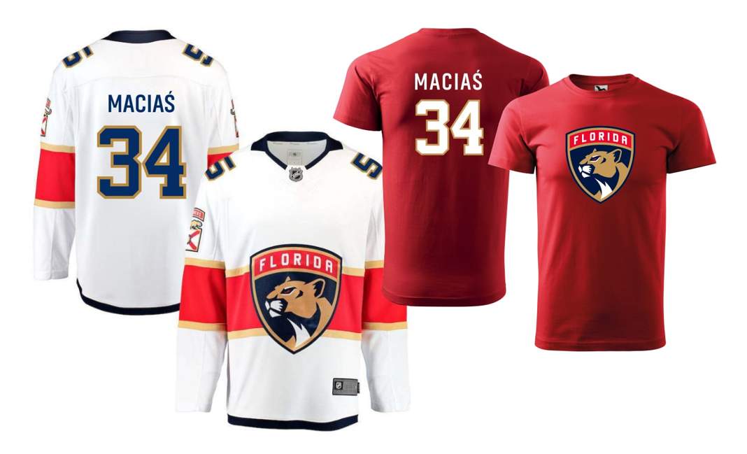 Maciaś podbija Florydę i NHL! ZAMÓW replikę koszulki lub bluzy!