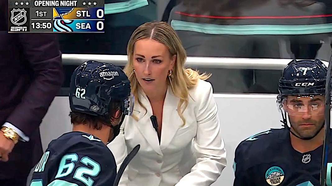 Wtedy zaczęła rysować ona. Cała na biało. Pierwsza trenerka w NHL na ustach wszystkich