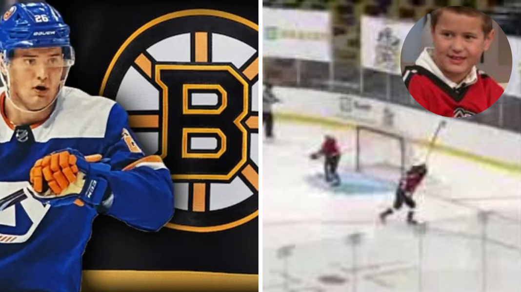 Podbił serca NHL w Bostonie jako 9-latek. Teraz został graczem Bruins