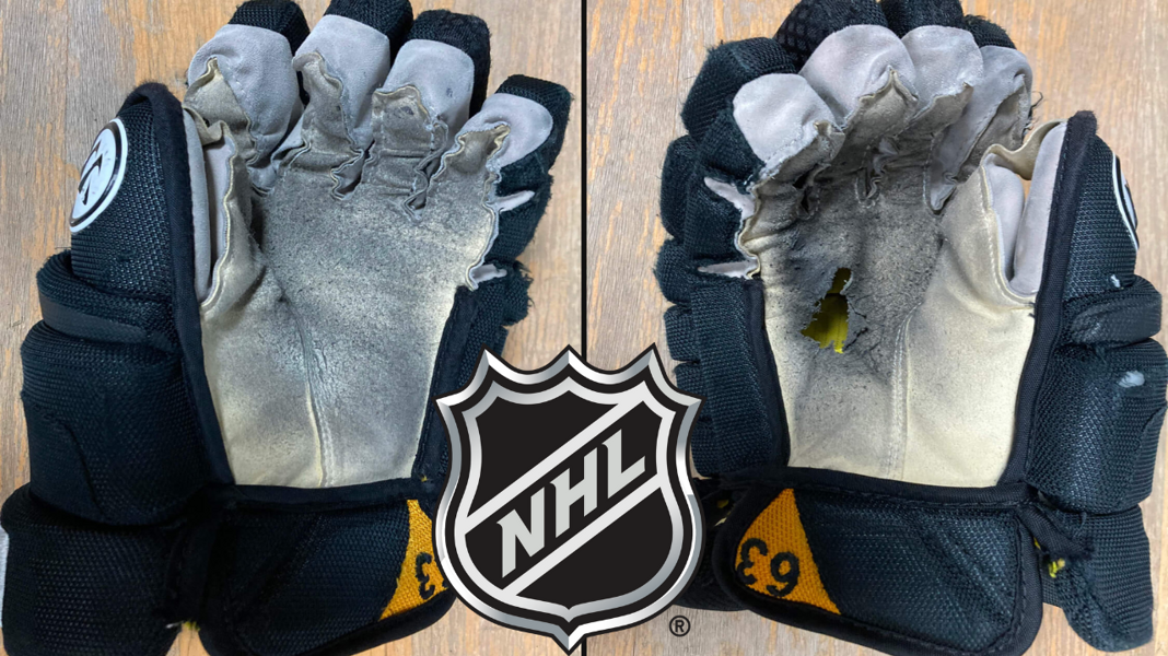 Gwiazda z NHL gra w dziurawych rękawicach. „Po co, k***a?”