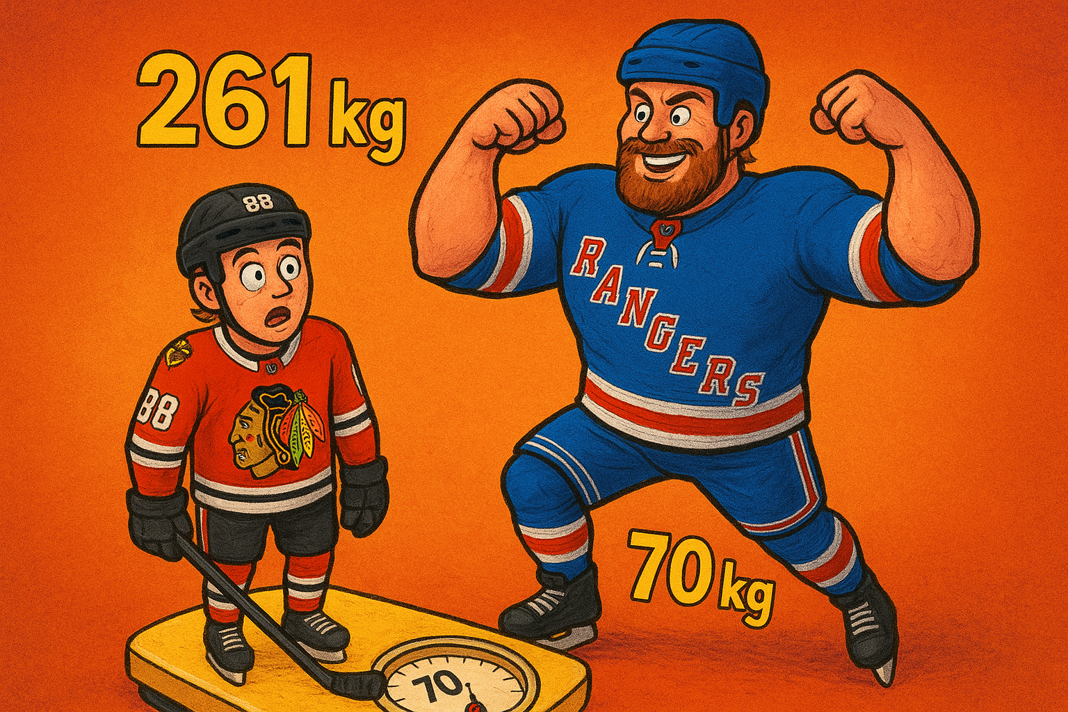 Zmierzyliśmy i zważyliśmy całą NHL! Cenne dane całej ligi. Hokej