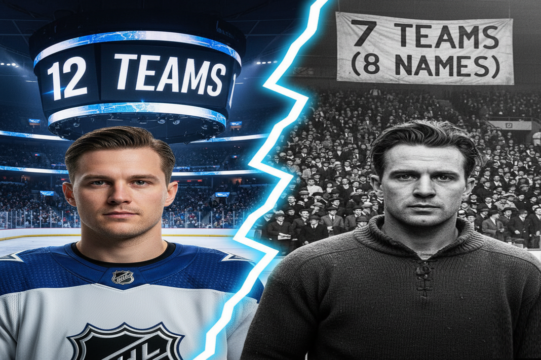 Rekordy transferów NHL. W lidze było 8 zespołów, on zdążył zagrać w 7. Hokej