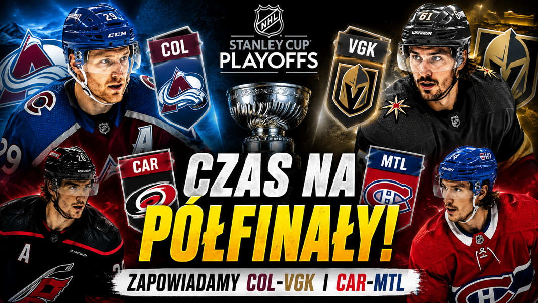 Radio NHL 256. Ruszyły finały konferencji NHL! Omawiamy COL-VGK i CAR-MTL