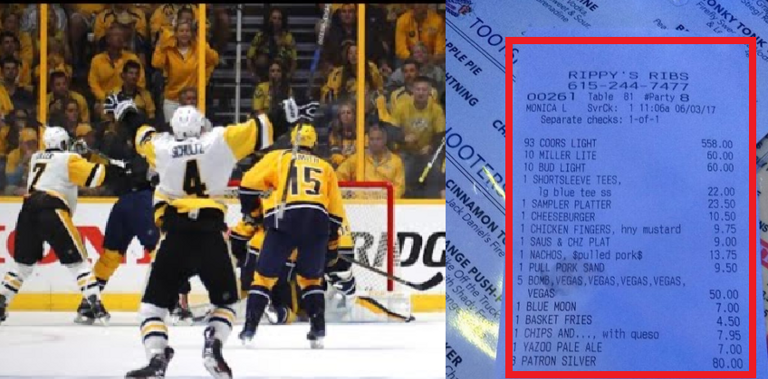 Najsłynniejszy barowy rachunek w historii NHL? Tak się pije i zamawia przy hokeju!