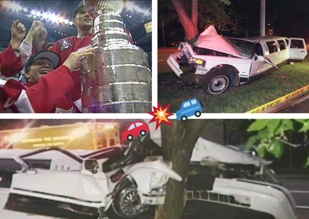 Ta kraksa samochodowa wstrząsnęła NHL i całym światem