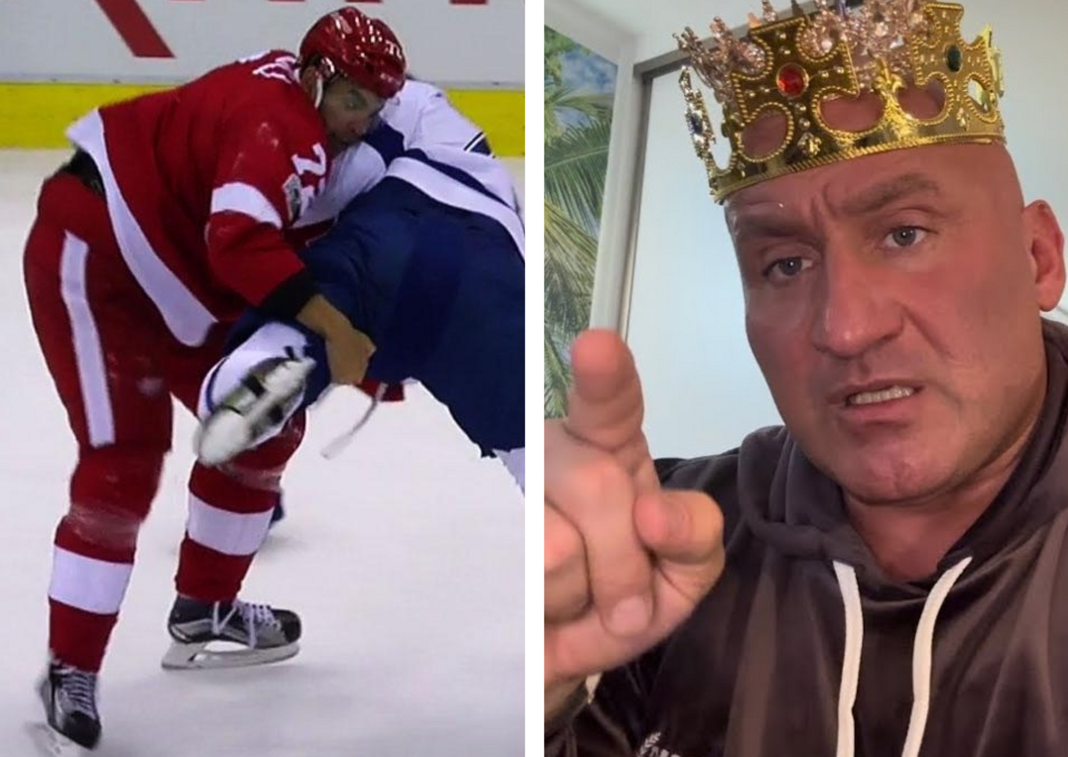 MMA w NHL. Obalenia i kopnięcia? Najman nie był pierwszy